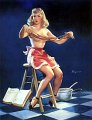 Elvgren, Confidentially This Sticks, 1950